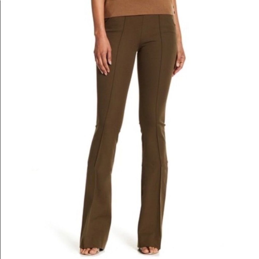 Veronica Beard Evelyn Flare Pant - Olive Green